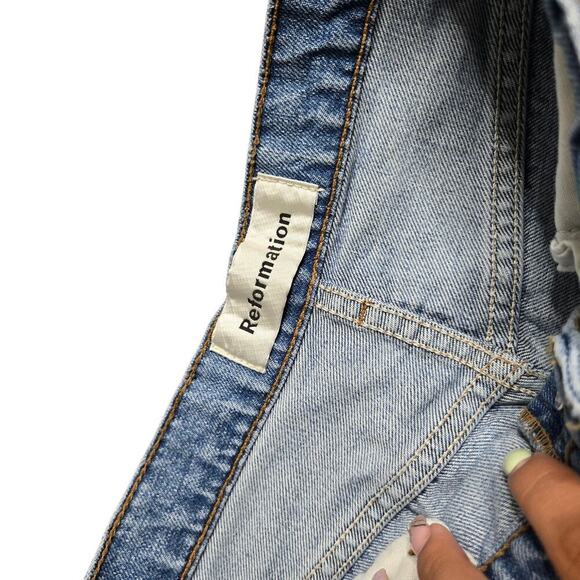 Reformation Cynthia High Waist Relaxed W/ Cuff Size: 27 - Picture 2 of 6